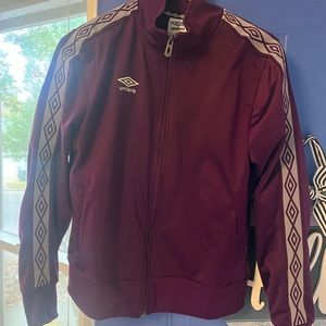 Ladies Umbro Full zip track jacket. Sz M